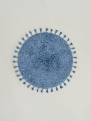 Nima Home Πατάκι Μπάνιου Δ90 - Fuzzy Denim Blue