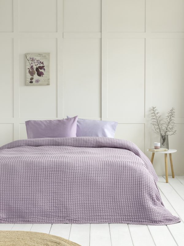 Nima Home Κουβέρτα Πικέ 220x240 Comfy - Warm Lilac