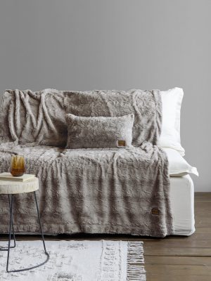 Nima Home Κουβέρτα καναπέ 130x170 - Velure Cigar Beige