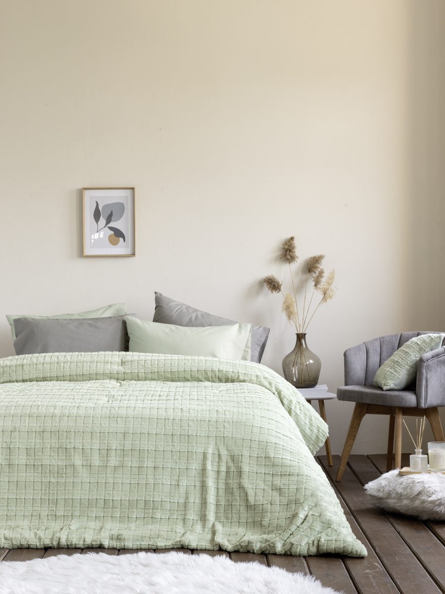 Κουβερτοπάπλωμα Μονό Nima Home Weave Mint 160x220