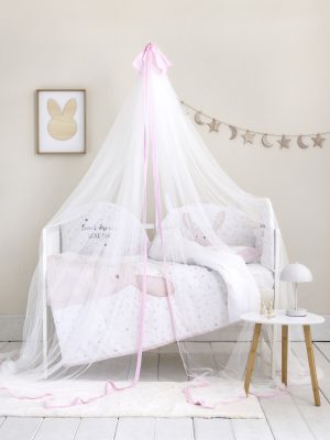 Nima Home Βρεφική Κουνουπιέρα Κούνιας - Nappy Soft Pink