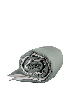 Παπλωματοθήκη Υπέρδιπλη Nima Home Colors Oat Beige / Rock Green 220x240