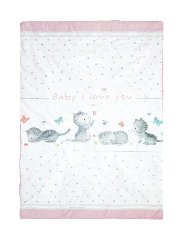 Nima Home Βρεφικό Κουβερλί Κούνιας Βαμβακερό - Baby Love 100x140 Nima Home Nima Home Βρεφικό Κουβερλί Κούνιας Βαμβακερό - Baby Love 100x140 - Image 2