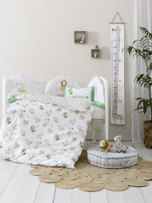 Nima Home Βρεφικό Κουβερλί Κούνιας Βαμβακερό - Safari Friends 100x140