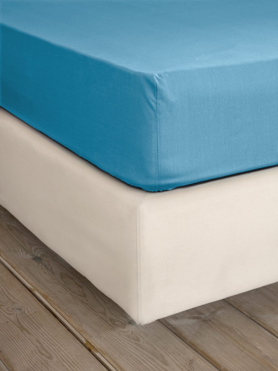 Nima Home Σεντόνι Ημίδιπλο με Λάστιχο Unicolors - Petrol Blue 120x200+32 Nima Home Nima Home Σεντόνι Ημίδιπλο με Λάστιχο Unicolors - Petrol Blue 120x200+32