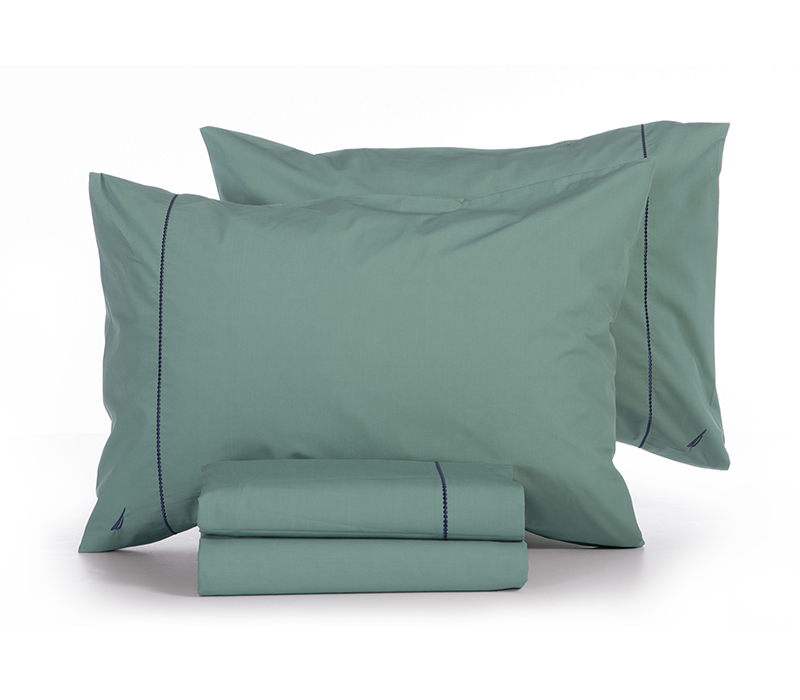 Σετ Σεντόνια Διπλά Περκάλι Nef-Nef Homeware X Nautica Wave Solid Green 200x270 Nef-Nef Homeware X Nautica Σετ Σεντόνια Διπλά Περκάλι Nef-Nef Homeware X Nautica Wave Solid Green 200x270