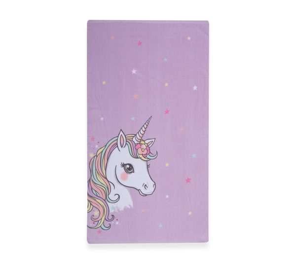Παιδική Πετσέτα Θαλάσσης Βαμβακερή Nef-Nef Homeware Cute Unicorn Lilac 70x120 Nef-Nef Homeware ΠΑΙΔΙΚΗ ΠΕΤΣΕΤΑ UNICORN 70X120