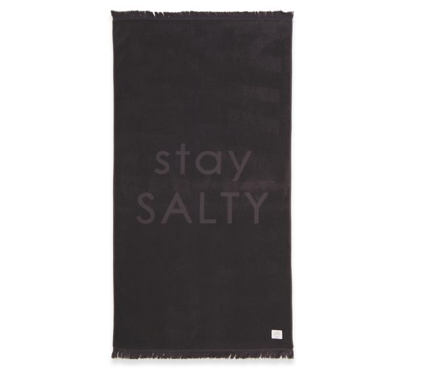 Πετσέτα Θαλάσσης Nef-Nef Homeware Stay Salty Black 90x170 Nef-Nef Homeware ΠΕΤΣΕΤΑ ΘΑΛΑΣΣΗΣ STAY SALTY black