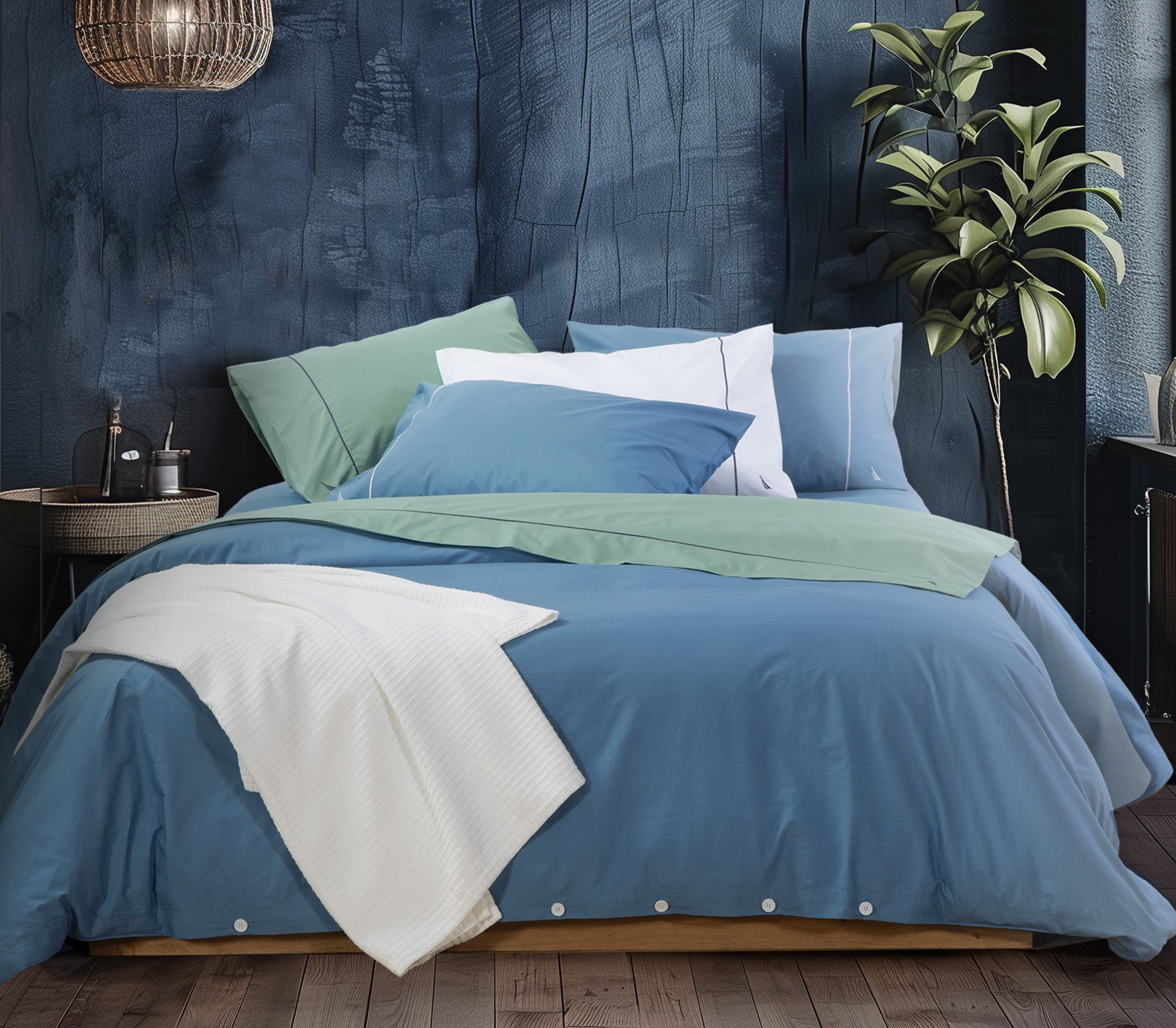 Nef Nef Homeware X Nautica Ντύστε το κρεβάτι σας με βαμβακερό περκάλι!