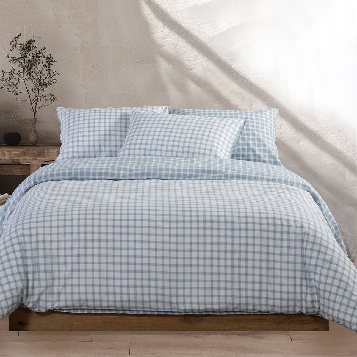 σεντόνια υπέρδιπλα σετ nef nef homeware extend blue