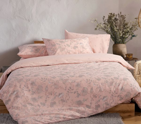 Σετ Σεντόνια Μονά με Λάστιχο Nef-Nef Homeware Carena Pink 100x200+35 Nef-Nef Homeware Σετ Σεντόνια Μονά με Λάστιχο Nef-Nef Homeware Carena Pink 100x200+35