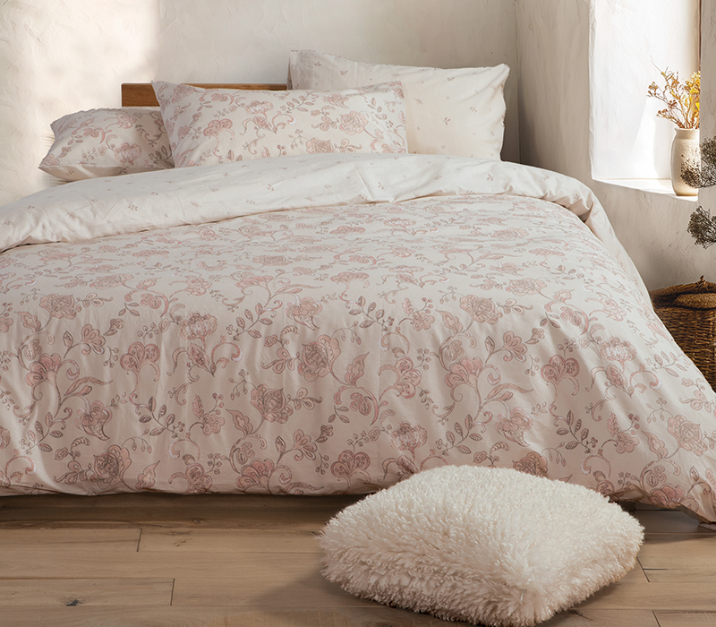 Σετ Σεντόνια Υπέρδιπλα Nef-Nef Homeware Carena Light Grey 240x270