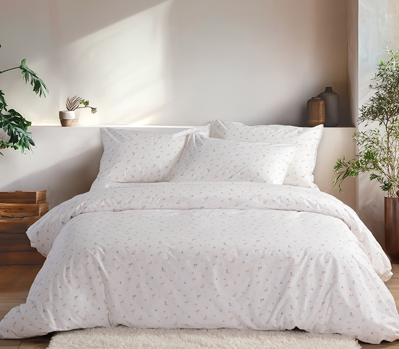 Σετ Σεντόνια Υπέρδιπλα Περκάλι Nef-Nef Homeware Serenity Signity White 240×270