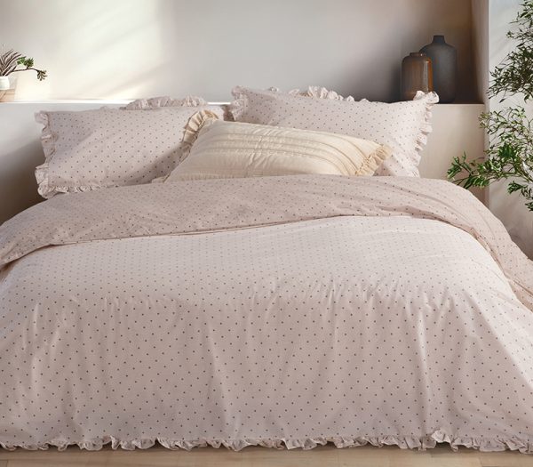 Σετ Σεντόνια Υπέρδιπλα Περκάλι Nef-Nef Homeware Serenity Piombino Beige 240×270
