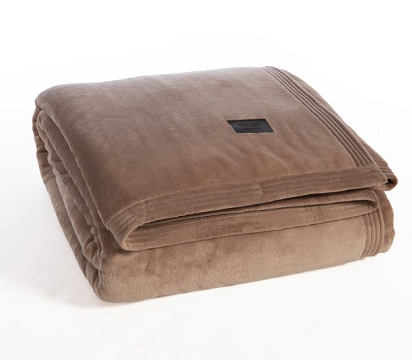 Κουβέρτα Υπέρδιπλη Βελουτέ Nef-Nef Homeware Elements Velosso 24 Mocca 230×240