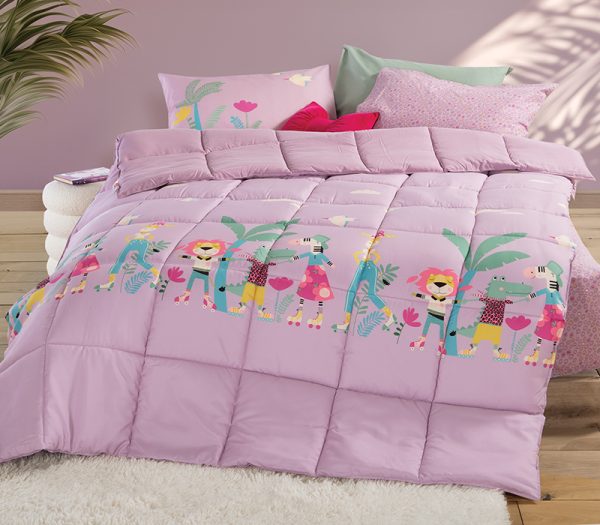 Παιδικό Πάπλωμα Μονό Nef-Nef Homeware Roller Friends Lilac 160×220