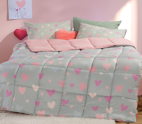 Παιδικό Πάπλωμα Μονό Nef-Nef Homeware Hearts Attack Pink 160×220 Nef-Nef Homeware Παιδικό Πάπλωμα Μονό Nef-Nef Homeware Hearts Attack Pink 160×220