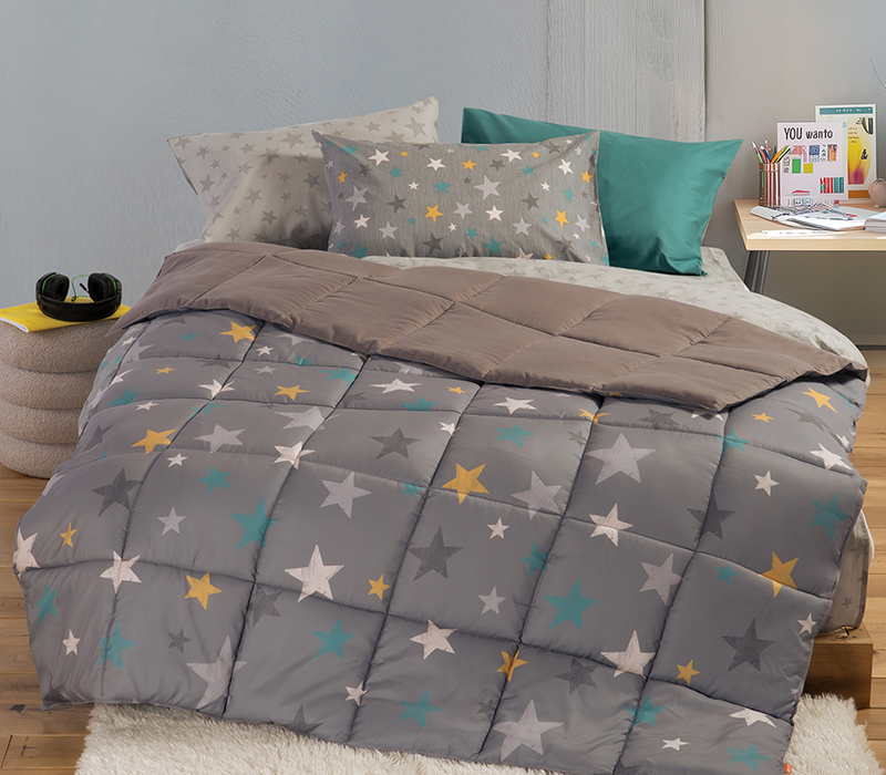 Παιδικό Πάπλωμα Μονό Nef-Nef Homeware Stars Above Silver 160×220