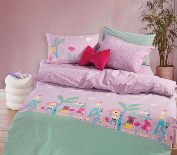 Σετ Παιδικά Σεντόνια Μονά Nef-Nef Homeware Roller Purple 170x260