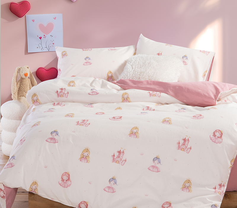 Σετ Παιδική Παπλωματοθήκη Μονή Nef-Nef Homeware Our Princess Cream 160×240