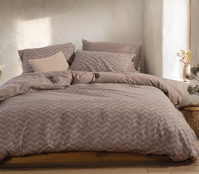 Σετ Σεντόνια Μονά Φανελένια Nef-Nef Homeware Otrando Beige 160x260