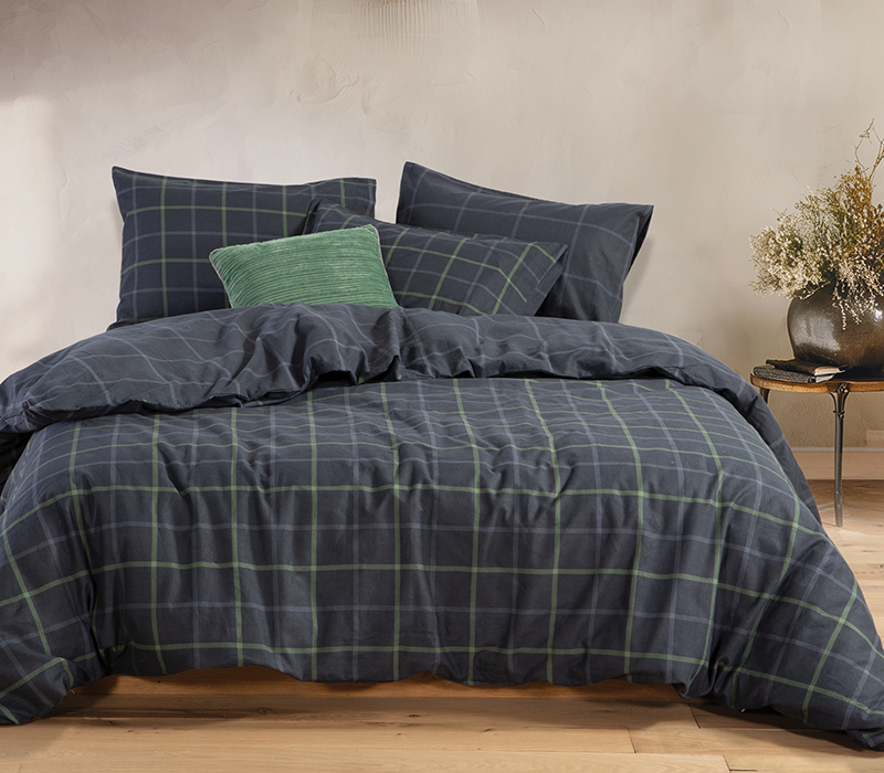 Σετ Σεντόνια Μονά Φανελένια Nef-Nef Homeware Naiberg Denim 160×260