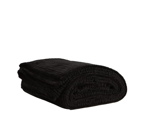 Κουβερλί Υπέρδιπλο Βελούδινο Chenille Nef-Nef Homeware Elements Brave Black 230x240