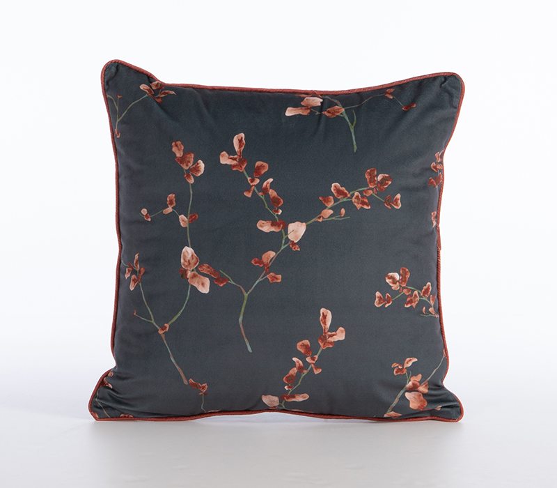 Διακοσμητικό Μαξιλάρι Βελούδινο Nef-Nef Homeware Premium Vania Blue/Black 45x45