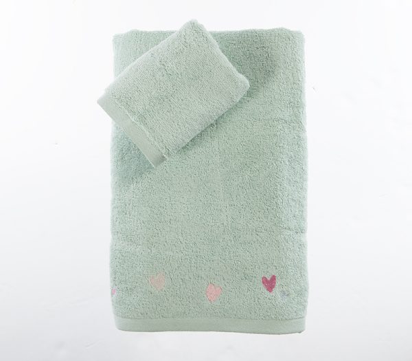 Σετ Παιδικές Πετσέτες 2τμχ Nef-Nef Homeware Hearts Attack Aqua