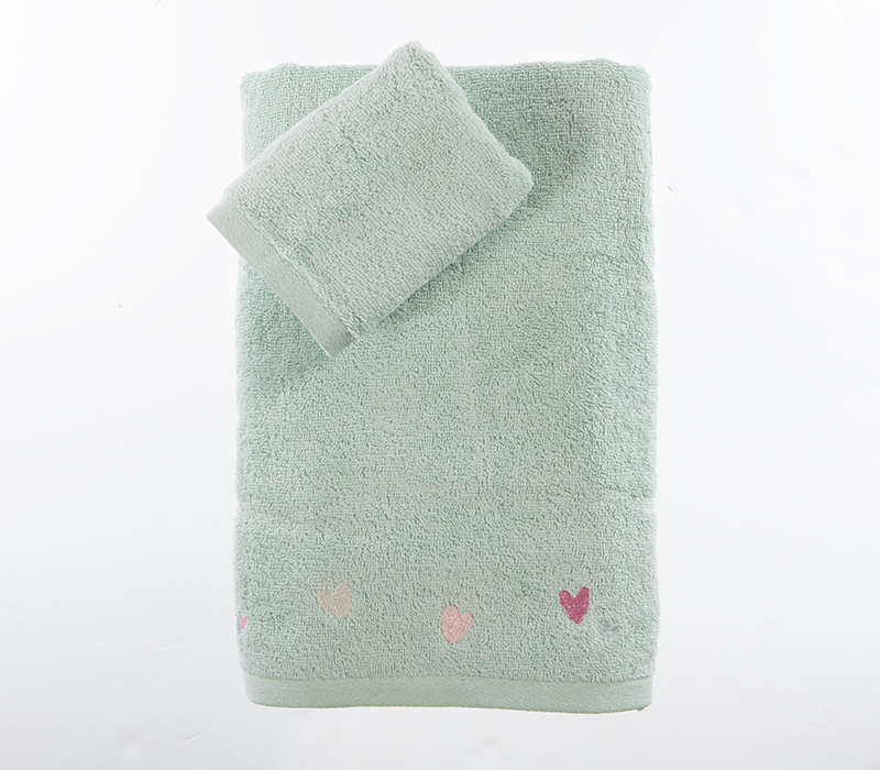 Σετ Παιδικές Πετσέτες 2τμχ Nef-Nef Homeware Hearts Attack Aqua