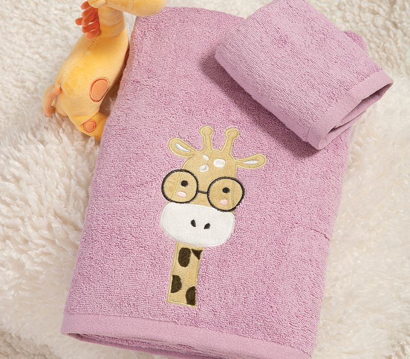 Σετ Παιδικές Πετσέτες 2τμχ Nef-Nef Homeware Roller Friends Mauve