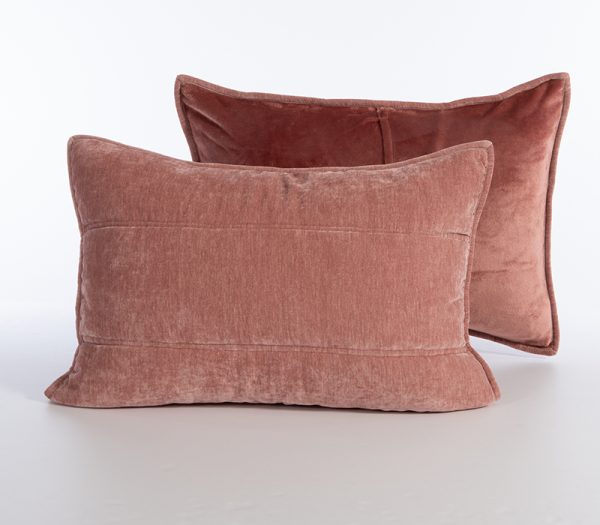 Σετ Μαξιλαροθήκες Καπιτονέ Chenille 2τμχ Nef-Nef Homeware Premium Vania Rose 52x72