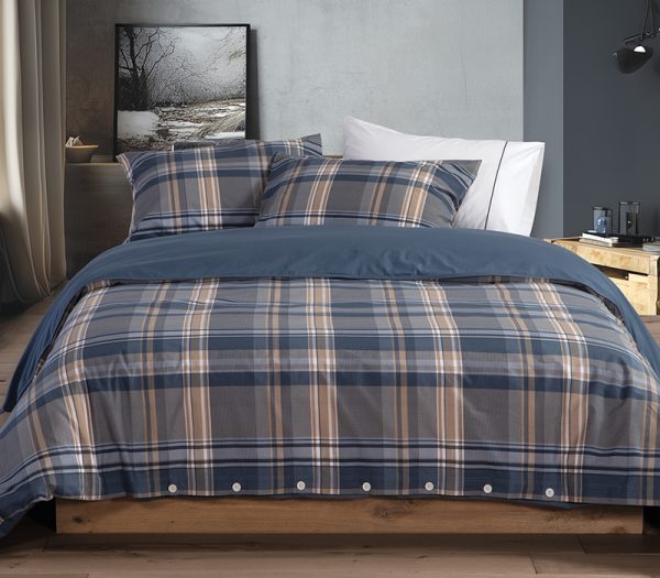 Σετ Σεντόνια King Size Περκάλι Nef-Nef Homeware X Nautica Surface Denim 280x270