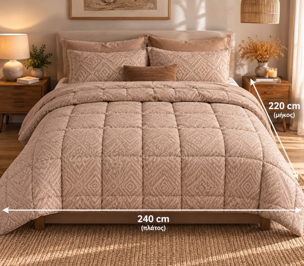 Πάπλωμα Υπέρδιπλο Nef-Nef Homeware Orion Beige 240×220 Nef-Nef Homeware or 2