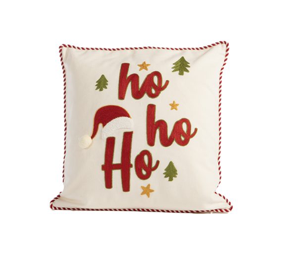 ΔΙΑΚΟΣΜΗΤΙΚΟ ΜΑΞΙΛΑΡΙ WHITE CHRISTMAS 45X45 HO HO HO
