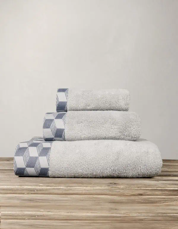 Πετσέτα Προσώπου 600gr/m2 Nima Home Luxe Light Gray 50x100