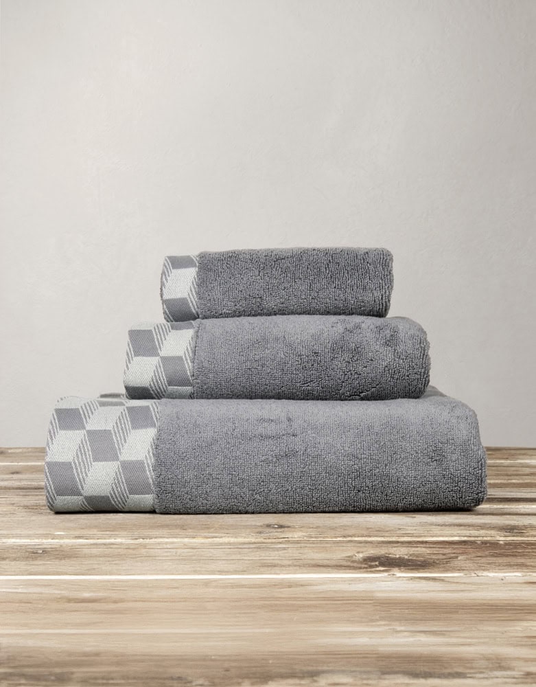 Πετσέτα Προσώπου 600gr/m2 Nima Home Luxe Dark Gray 50x100
