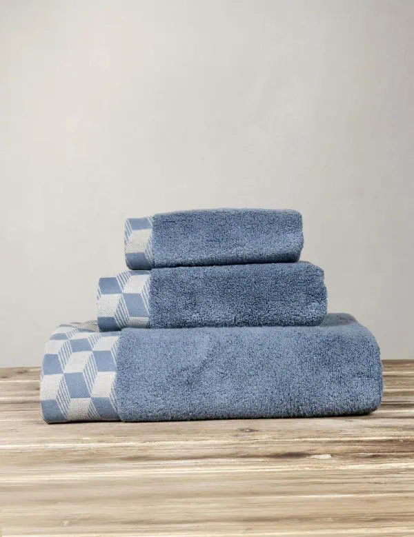 Πετσέτα Προσώπου 600gr/m2 Nima Home Luxe Denim Blue 50x100