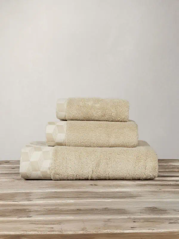 Πετσέτα Προσώπου 600gr/m2 Nima Home Luxe Mustard Beige 50x100