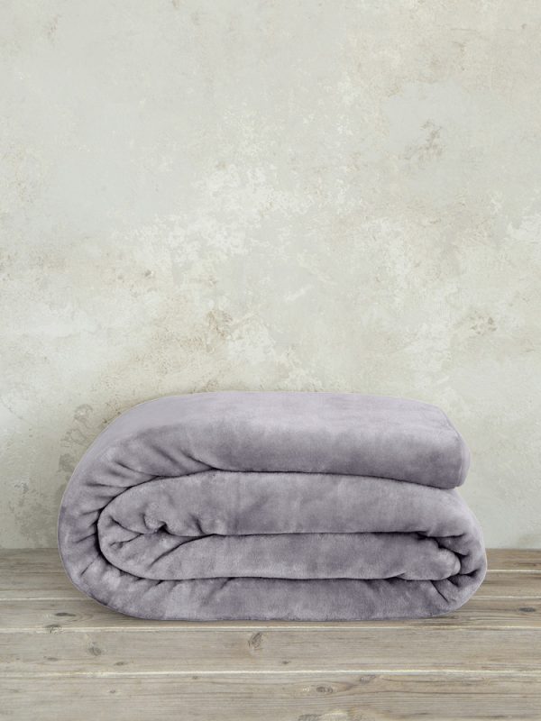 Nima Home Κουβέρτα Βελουτέ Μονή 160x220 Coperta - Smoky Lilac