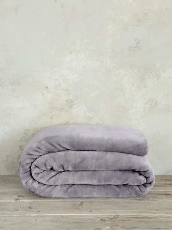 Nima Home Κουβέρτα Βελουτέ Γίγας 240x260 Coperta - Smoky Lilac