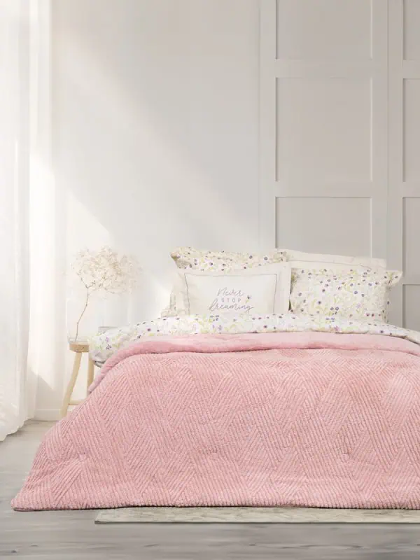 Κουβερτοπάπλωμα King Size Nima Home Velva Rose 240x260
