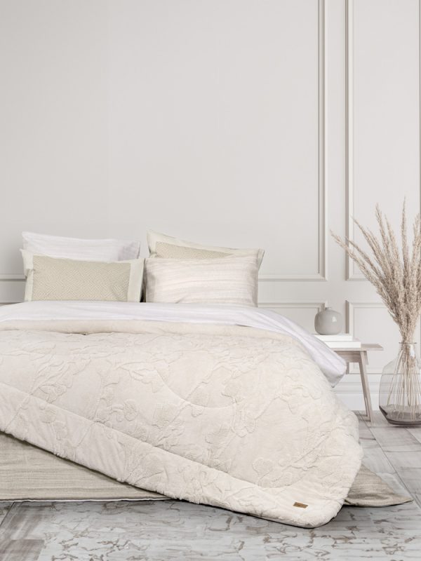 Κουβερτοπάπλωμα Μονό Nima Home Elara Light Beige 160x220