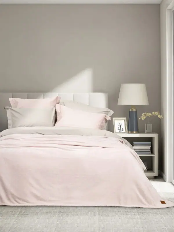 Nima Home Κουβέρτα Υπέρδιπλη 220x240 Fleece - Alpa Light Pink