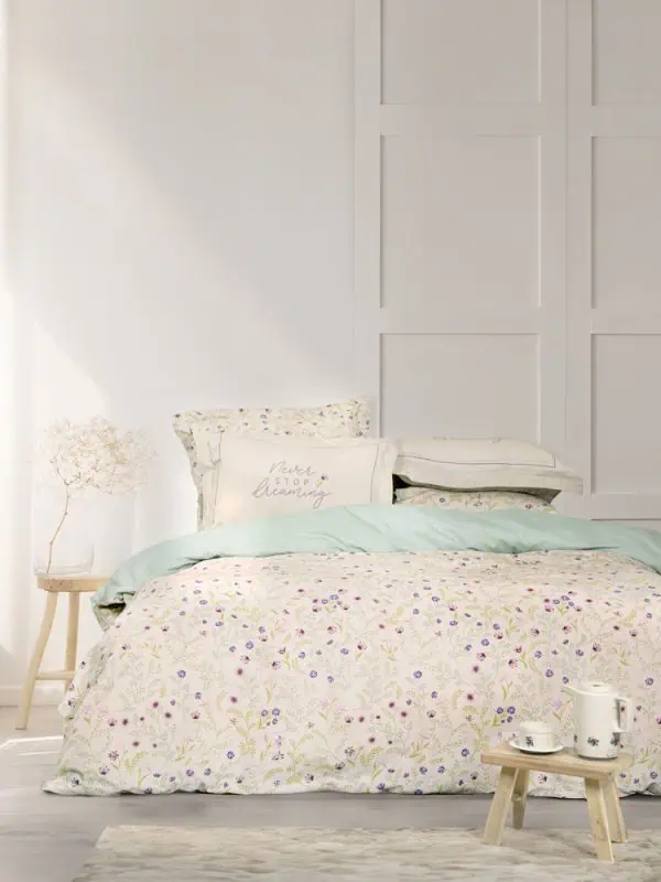 Σετ Παπλωματοθήκη Υπέρδιπλη Nima Home Dream Garden 220x240