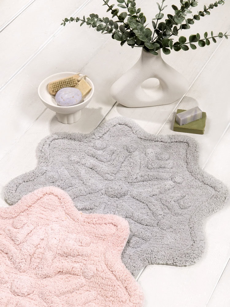 Nima Home Πατάκι Μπάνιου 55x55 - Lily Light Gray