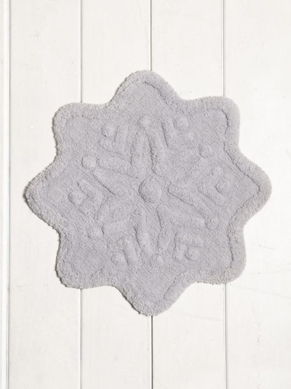 Nima Home Πατάκι Μπάνιου 55x55 - Lily Light Gray Nima Home Nima Home Πατάκι Μπάνιου 55x55 - Lily Light Gray - Image 2