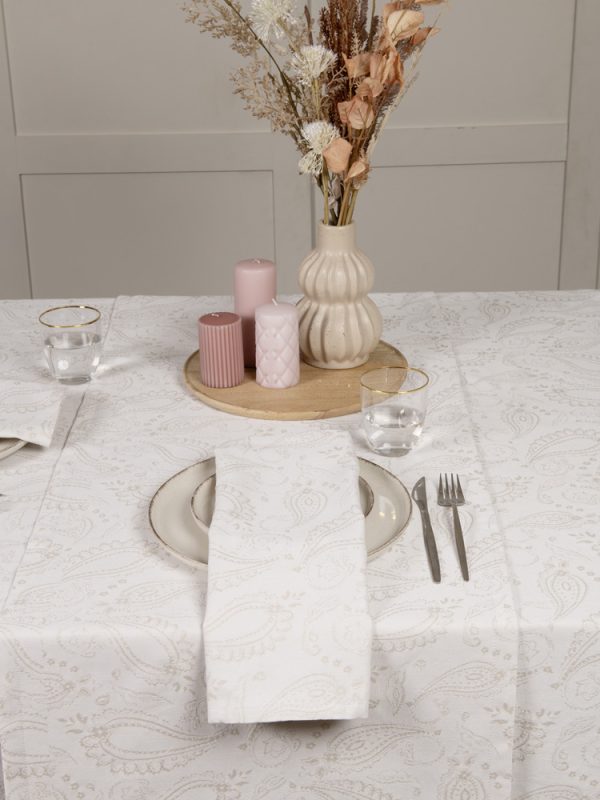 Nima Home Τραπεζομάντηλο 160x310 - Flow Beige Nima Home Nima Home Τραπεζομάντηλο 160x310 - Flow Beige - Image 2
