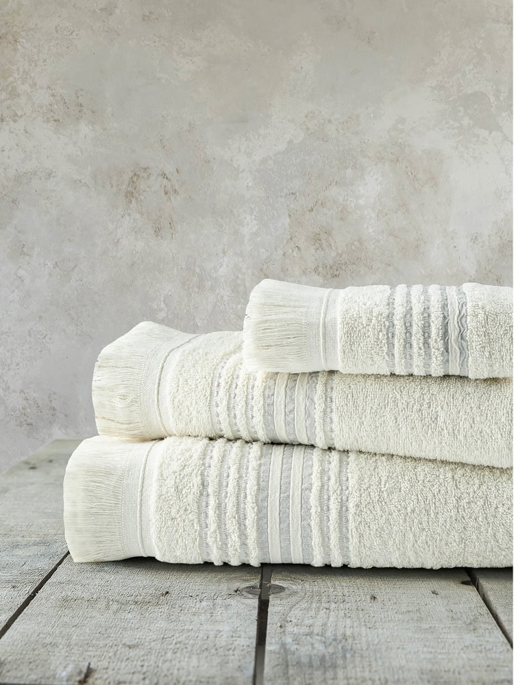 Πετσέτα Προσώπου 450gr/m2 Nima Home Allora Light Beige 50x90