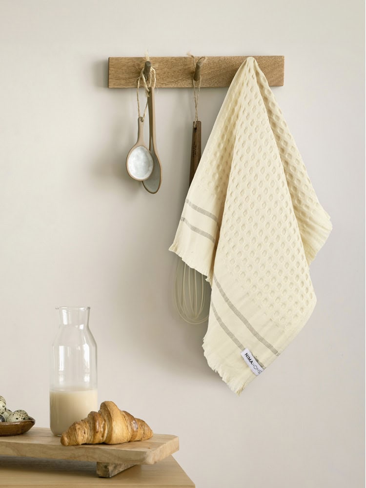 Nima Home Πετσέτα Κουζίνας 40x60 - Waffle Light Beige